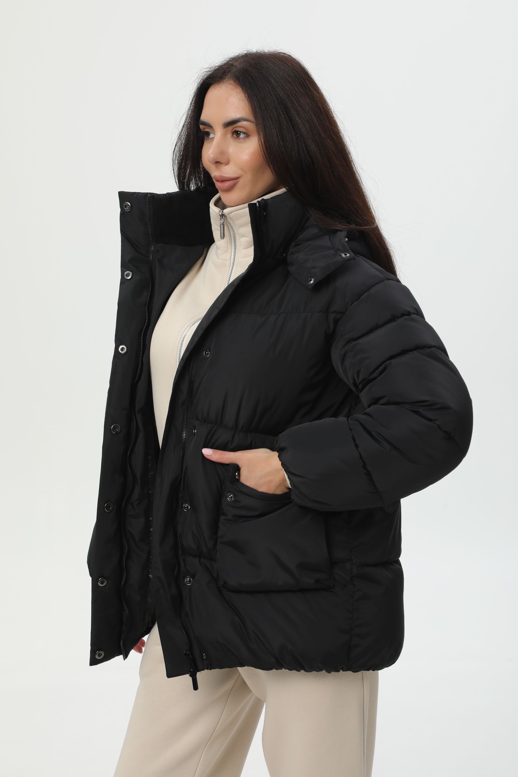 Чорний пуховик CalmComfort 1 5591BSTNBLK фото