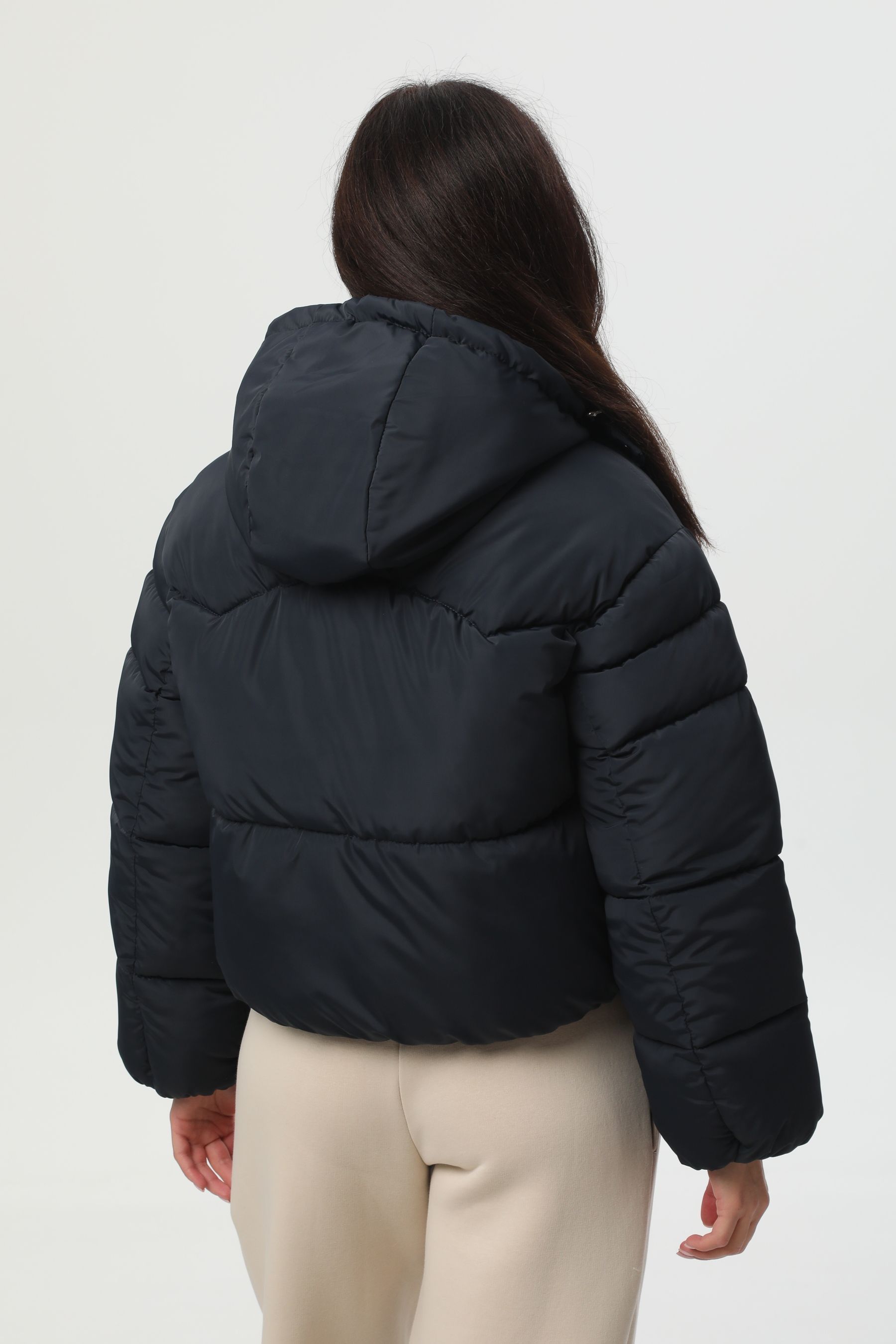 Коротка темно-синя куртка-пуховик CozyShield 1 559BSTNNAVY фото