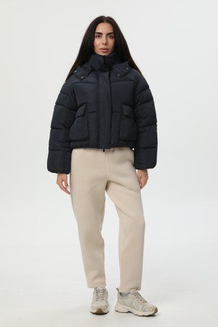 Коротка темно-синя куртка-пуховик CozyShield 1 559BSTNNAVY фото
