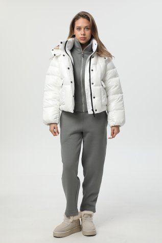 Коротка біла куртка-пуховик CozyShield 1 559BSTNWHT фото