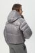 Коротка сіра куртка-пуховик CozyShield 1 559OILGRAY фото 5
