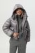 Коротка сіра куртка-пуховик CozyShield 1 559OILGRAY фото 4
